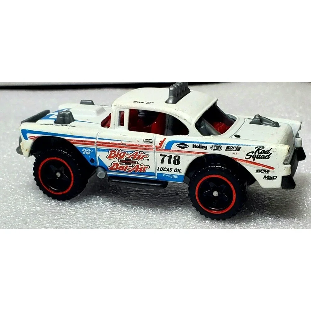 Hot Wheels 2019 Chevy Big Air Bel Air Blue White Race Car Diecast Loose Lot
